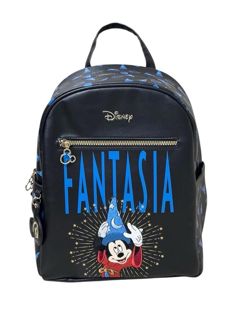 Disney Mickey Mouse Fantasia Faux Leather Backpack (13”x10.5”) Primark NEW